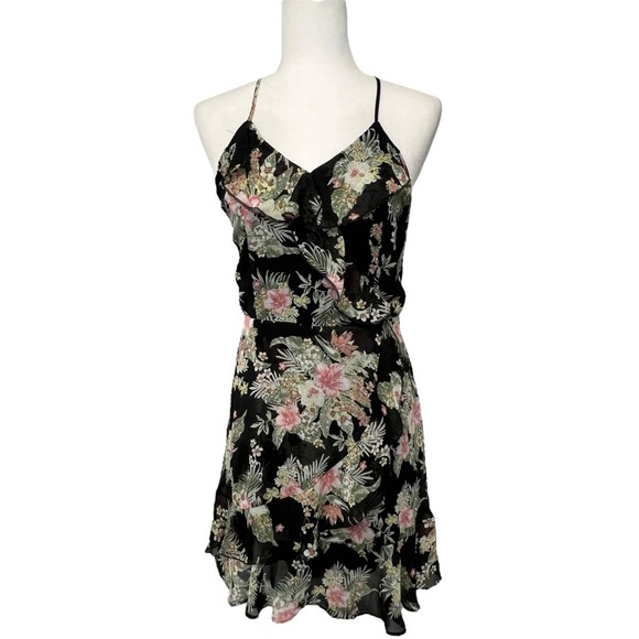 Almost Famous Black Floral Dress - Medium - Picture 1 of 12